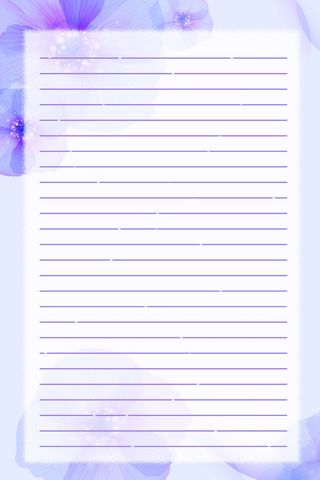 简约信纸模板图片