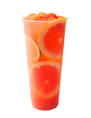 奶茶照片拍摄果汁青柠西柚水果茶