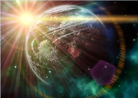 元宇宙世界风景背景墙 元宇宙世界风景背景墙