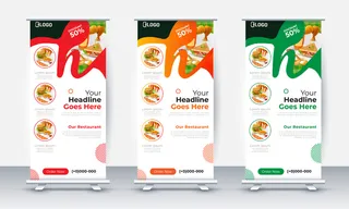 商务展架公司展架易拉宝矢量