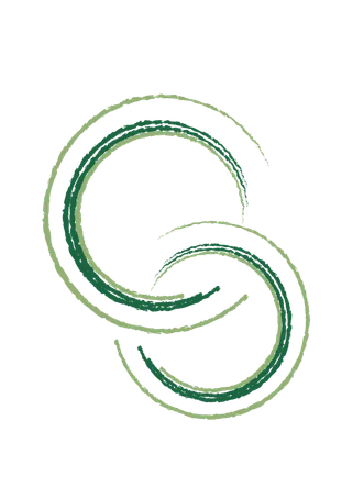 绿色几何画册免抠元素