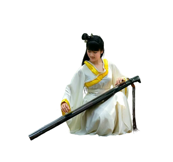 23 (4)免抠元素 免抠摄影 美女 人物 服装 古风 演奏