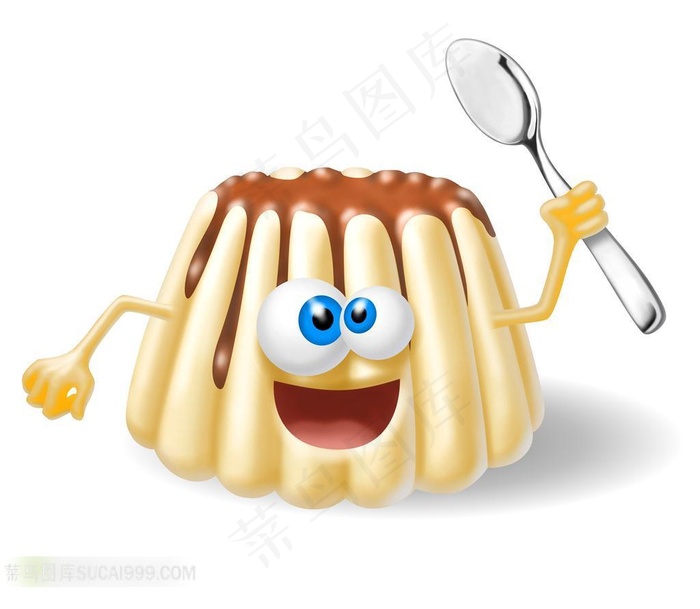 巧克力甜点3d小人