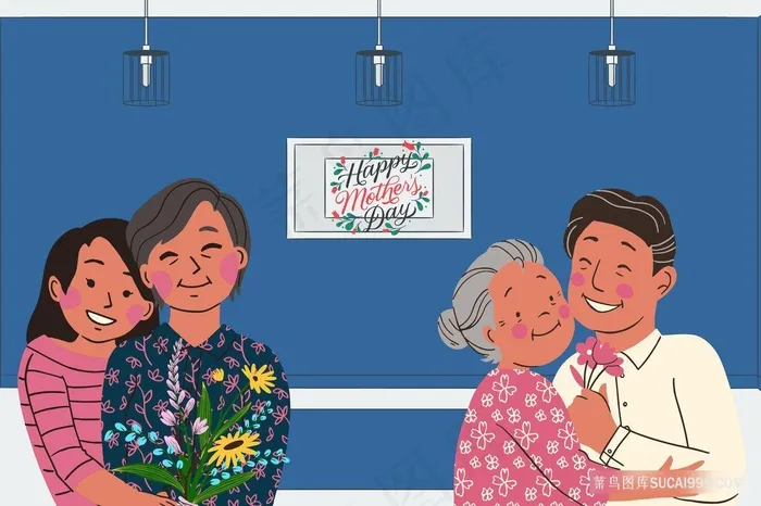 母亲节宣传图片素材