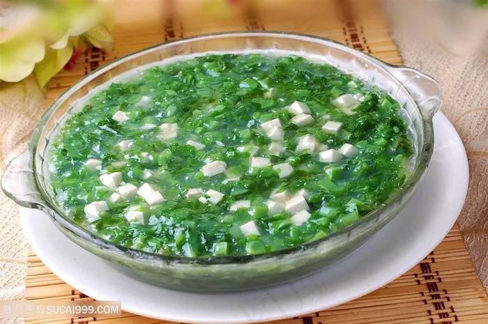 青菜钵中华美食摄影图