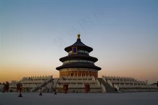 天坛祈年殿中国古典建筑图片素材