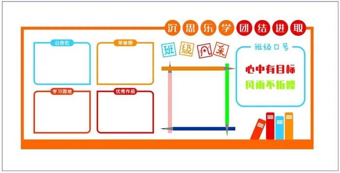 班级文化墙_V14_1cdr矢量模版下载
