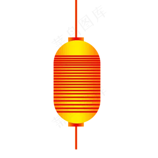 中国风 手绘 卡通元素 传统 复古红 灯笼装饰 PNG 免抠 