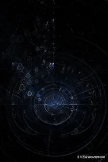 深蓝科技炫光心形光效分型特效背景图片 深蓝科技炫光心形光效分型特效背景图片
