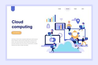 2.5D扁平化卡通商务办公科技感UI网页banner设计AI矢量EPS素材