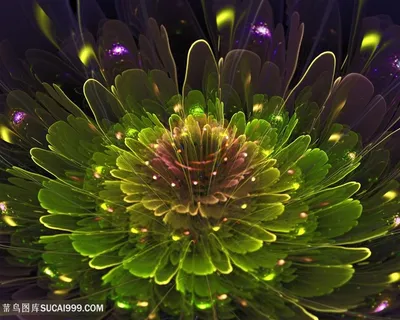 绚丽3d立体花朵高清图