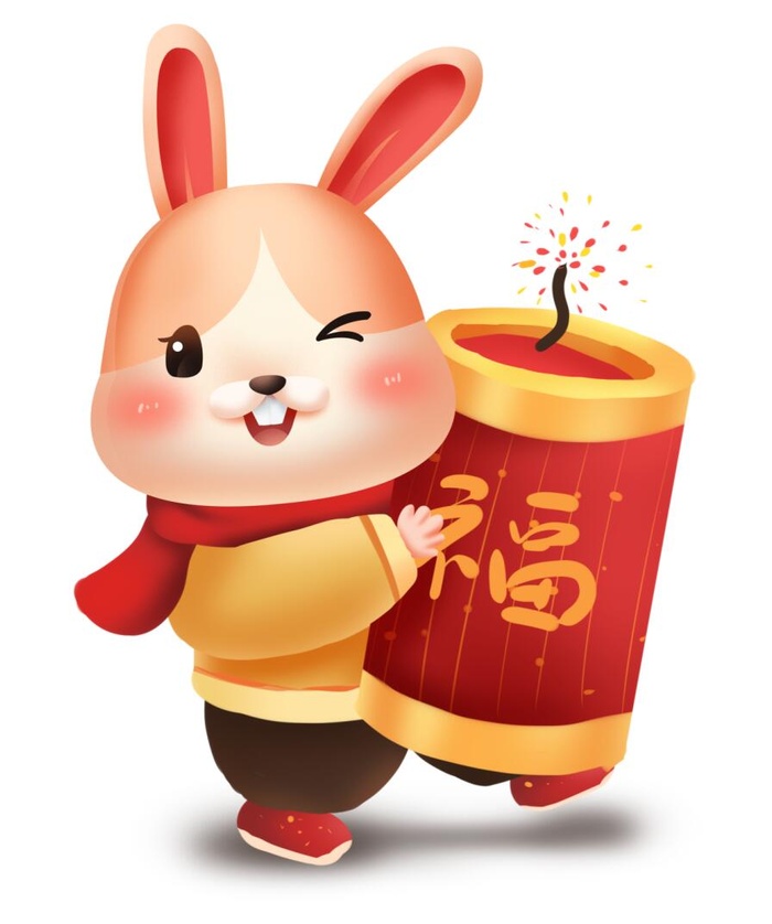 兔年喜庆兔子cdr矢量模版下载