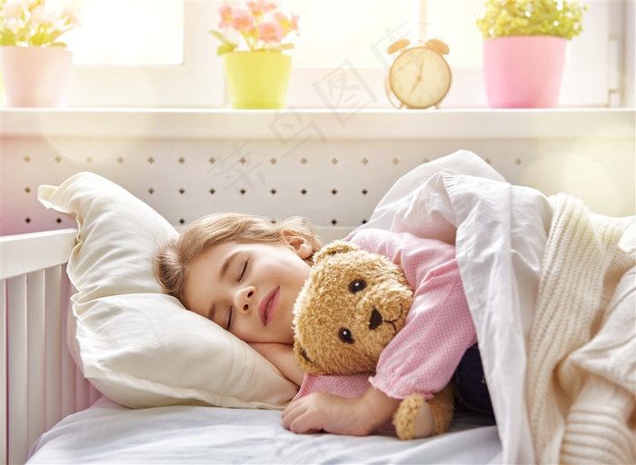 睡梦中的小女孩