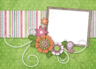 高清绿色相框图片下载