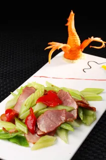 西芹腊肉 (9)