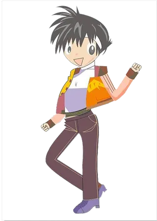 卡通运动女孩人物简笔画