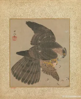 鹰派和书法集装饰画 鹰派和书法集装饰画