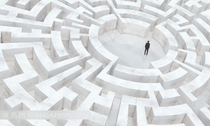 职场系列 - 在迷宫里面的职场男子