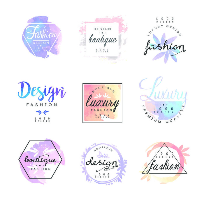 手绘Logo标志素材