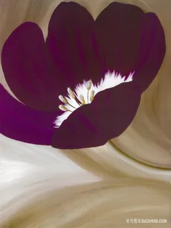 紫色花朵高清油画 紫色花朵高清油画