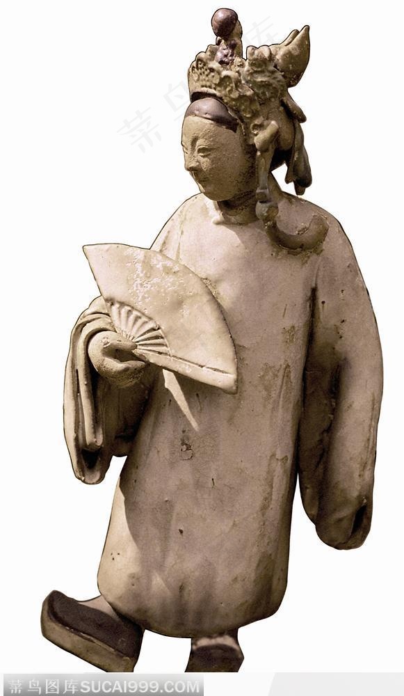 陈家祠陶塑-抬脚的文官