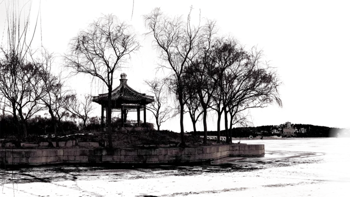 中国古风元素水墨