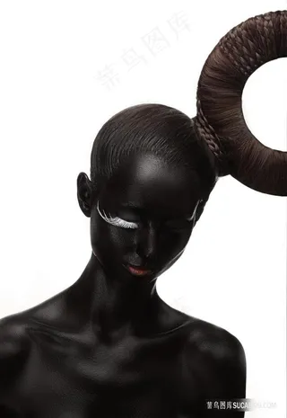唯美艺术黑人美女装饰画