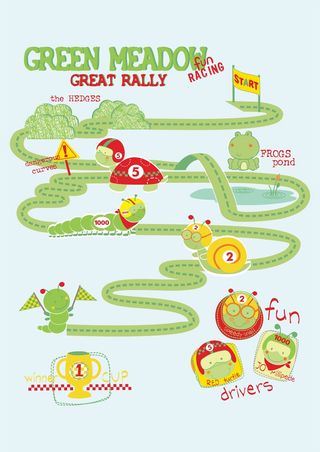 龟兔赛跑乌龟蜗牛比赛路线