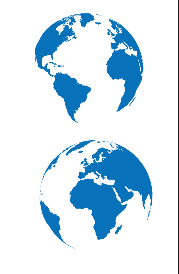 世界地图之轮廓图ai矢量模版下载