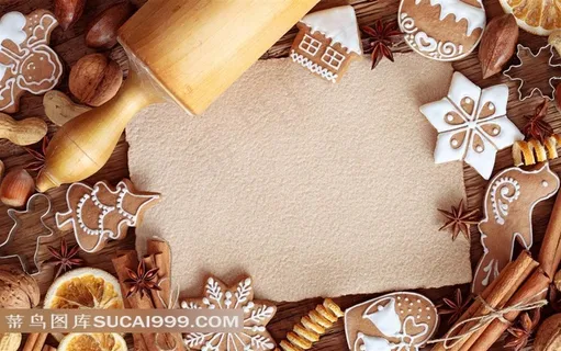 圣诞节装饰元素饼干素材
