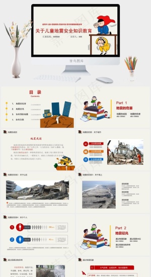 儿童安全教育ppt模板