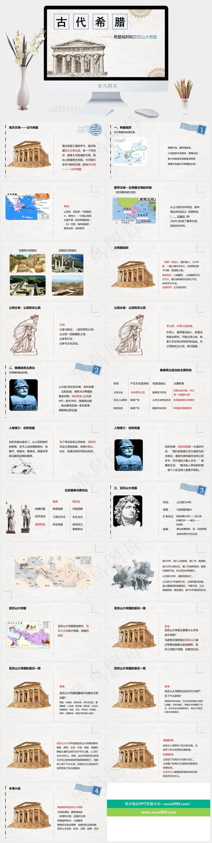 近代史历史PPT模板ppt模版