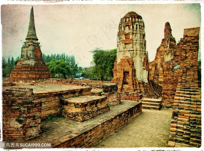 复古风景建筑欧洲油画艺术