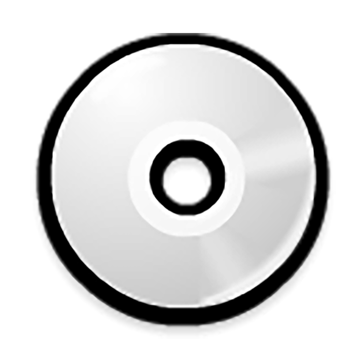 空白光盘白色