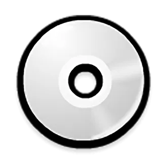 空白光盘白色