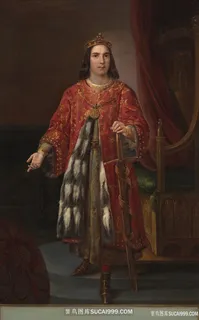 三世人物肖像油画图片