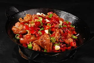 干锅美食焖锅湘菜麻辣香辣纸锅干锅蹄花