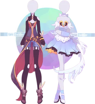 人形卡通模特简笔装扮