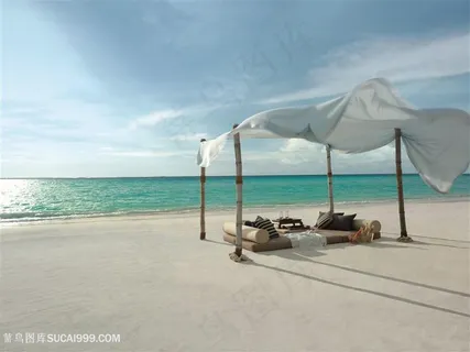 沙滩海景婚纱背景大图