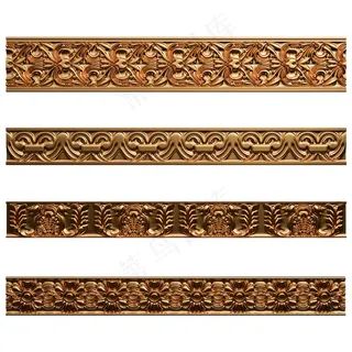 四款条形欧式金色建材装饰