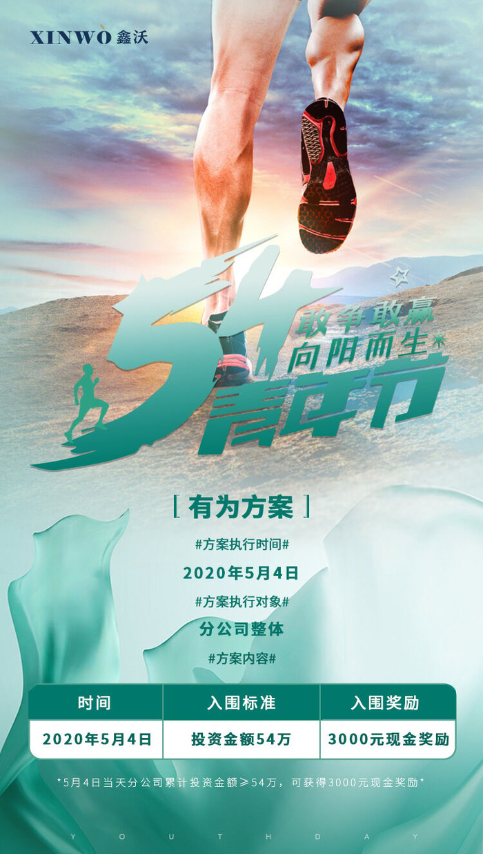 54五四青年节正能量奋斗青春理想PSD分层海报展板模板设计素材psd模版下载