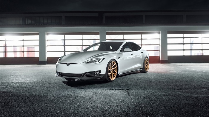 尚未出厂的特斯拉电动车