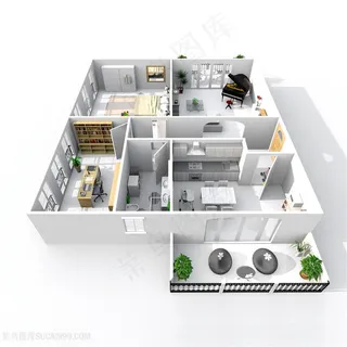 精美3D立体房屋 精美3D立体房屋