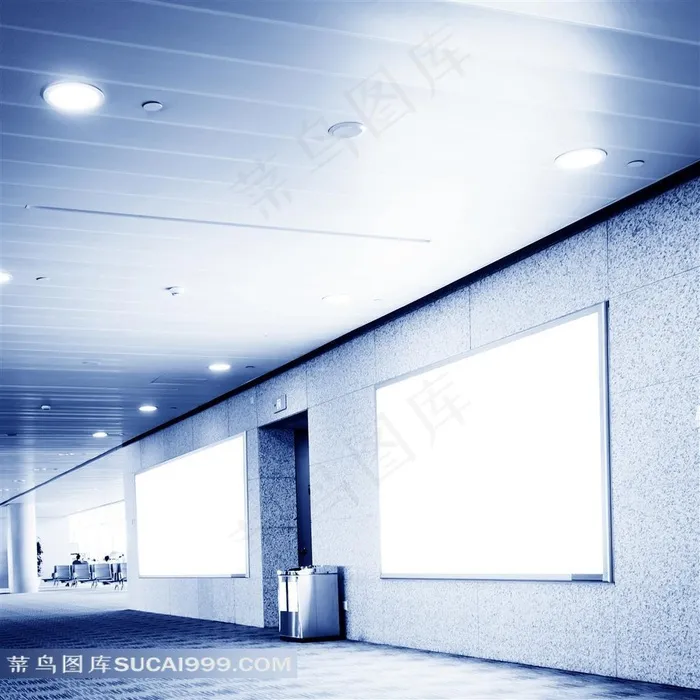 广告牌系列 - 空白的隧道广告牌