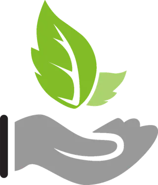 手捧绿叶现代农业