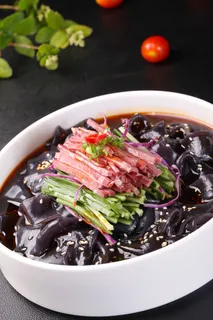 黑米拉皮牛肉丝 (2)