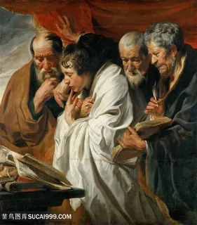 乔登斯油画念经油画