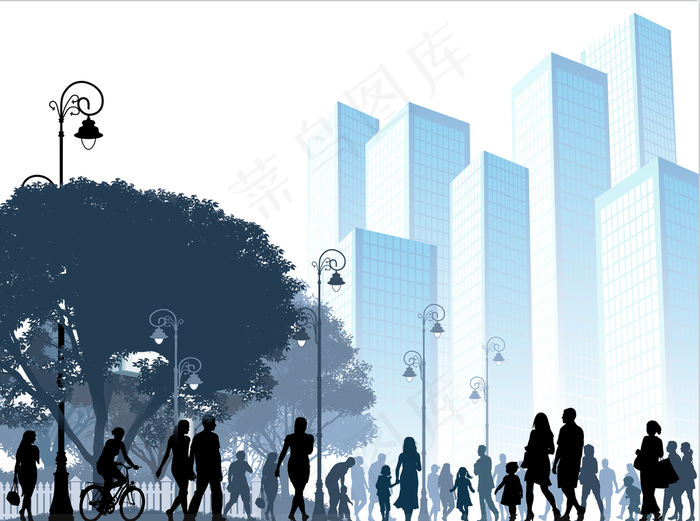 街道剪影 人