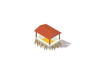 分析图素材图标集合景观建筑立面插画场景AI矢量图形设计eps,ai矢量模版下载
