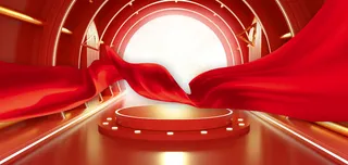 红色喜庆促销活动海报